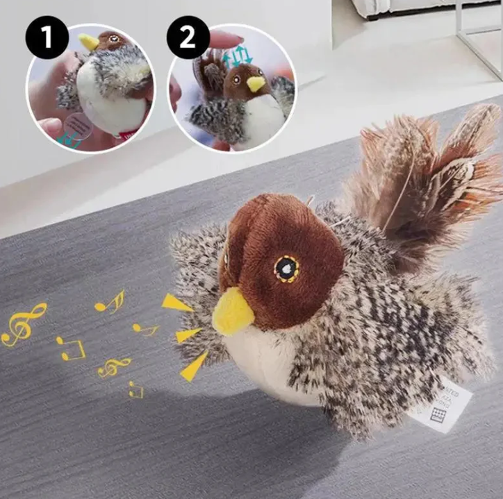 BirdyChirp™ Oiseau interactif réaliste pour chats